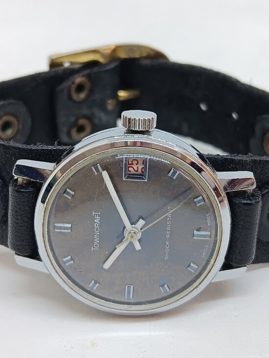VINTAGE 1970s TownCraft [JC Penney] Women\'s 29mm Manual Wind Swiss Watch *READ*